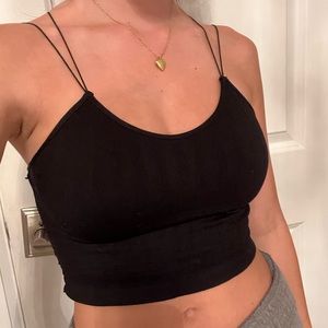 Tilly’s Black Lace Back Strappy Top